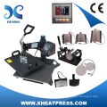 8 in 1 multifunktionale Hitze Presse Druckmaschine Swing heiße Pressung Transfer Maschine Sublimation Übertragung